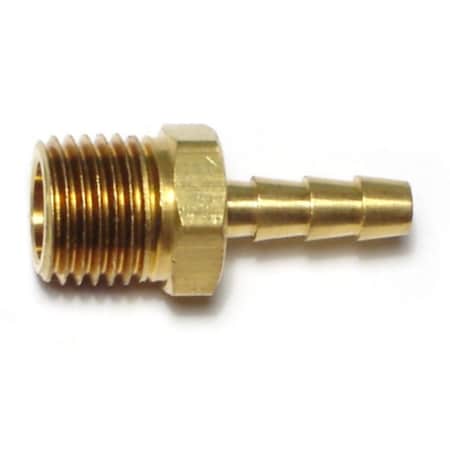 Midwest Fastener 5/16" x 1/4MIP Brass Hose Barbs 6PK 66506